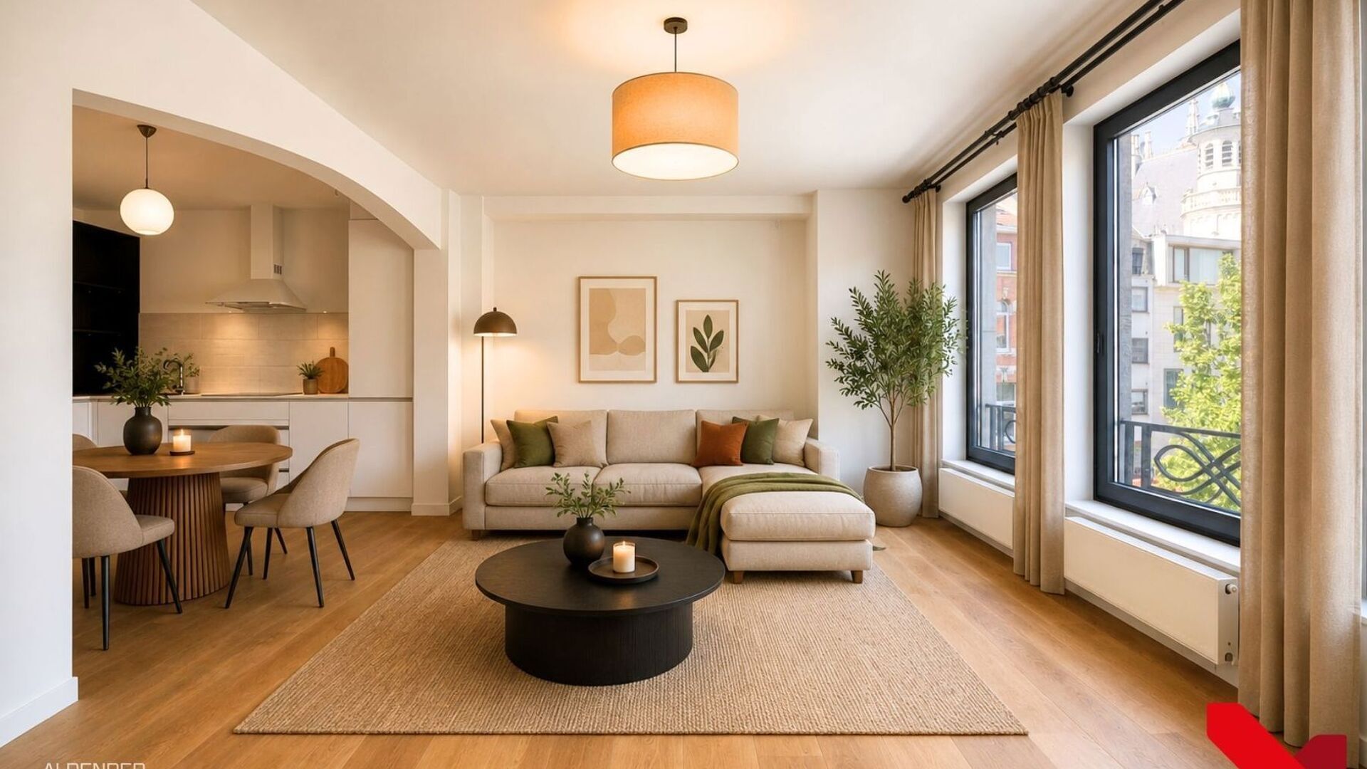 Au c&oelig;ur anim&eacute; de Louvain, avec vue sur la dynamique place Rector De Somer et l&rsquo;embl&eacute;matique &eacute;glise Saint-Pierre, se trouve cet appartement enti&egrave;rement r&eacute;nov&eacute; avec une chambre &agrave; coucher.

Le grand atout de cet appartement est sans aucun doute le 