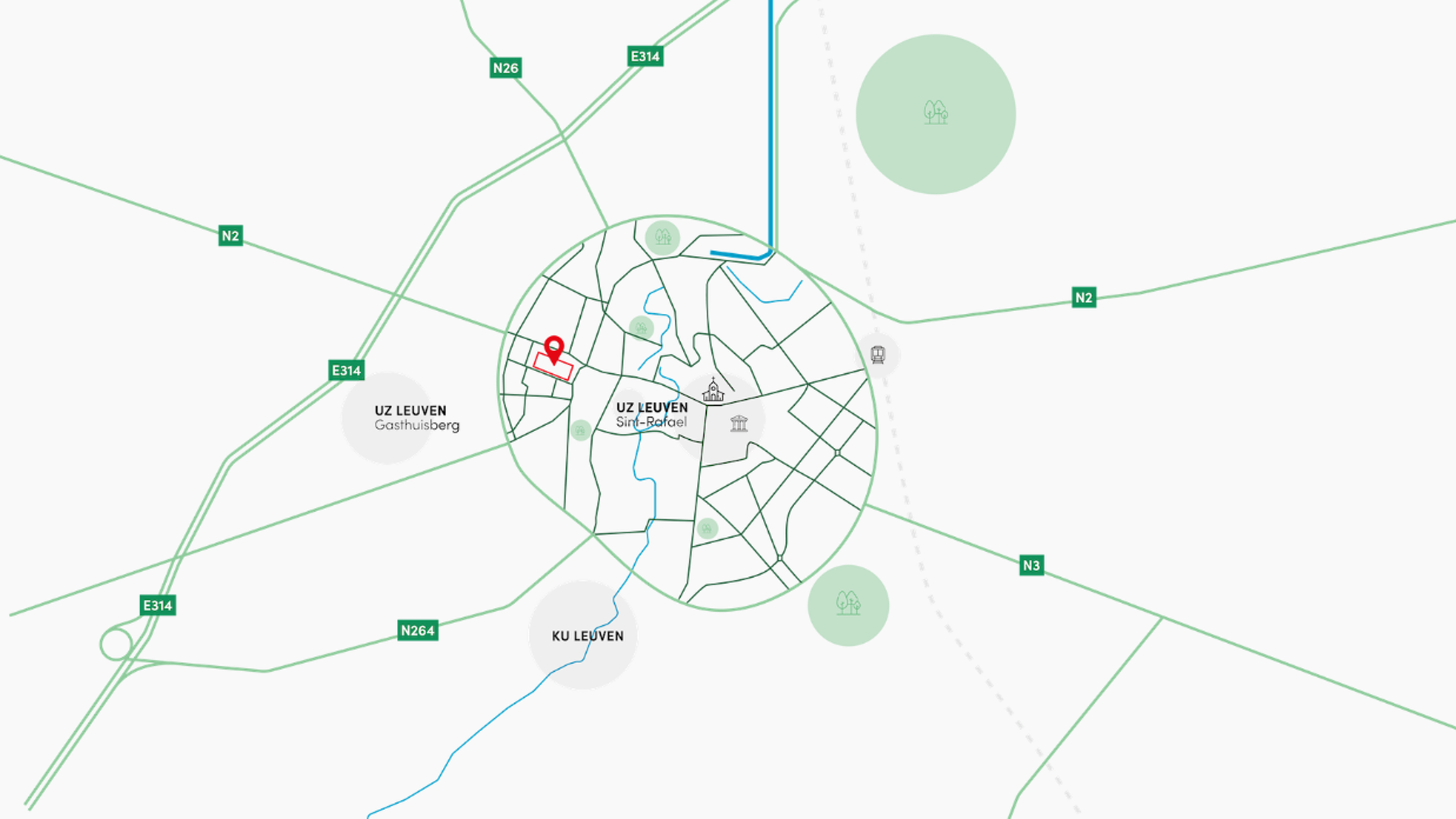 Luxueus nieuwbouwappartement met 2 slaapkamers in gloednieuw woonproject Burenberg.
Dit energiezuinig nieuwbouwappartement maakt deel uit van het prestigieuze woonproject Burenberg. Een nieuwe ontwikkeling in Leuven met verschillende troeven zoals de ru
