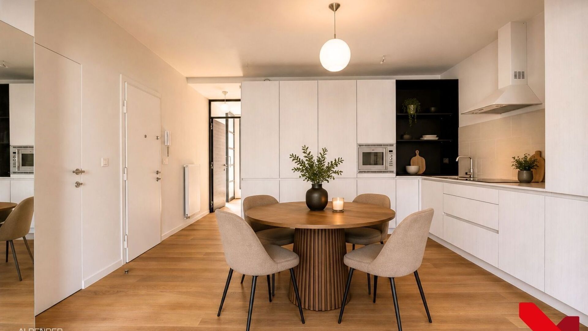 In het bruisende centrum van Leuven, met zicht op het levendige Rector De Somerplein en de Sint-Pieterskerk, bevindt zich dit volledig vernieuwde appartement met één slaapkamer.
De grote troef van dit appartement is zonder twijfel de open leefruimte me