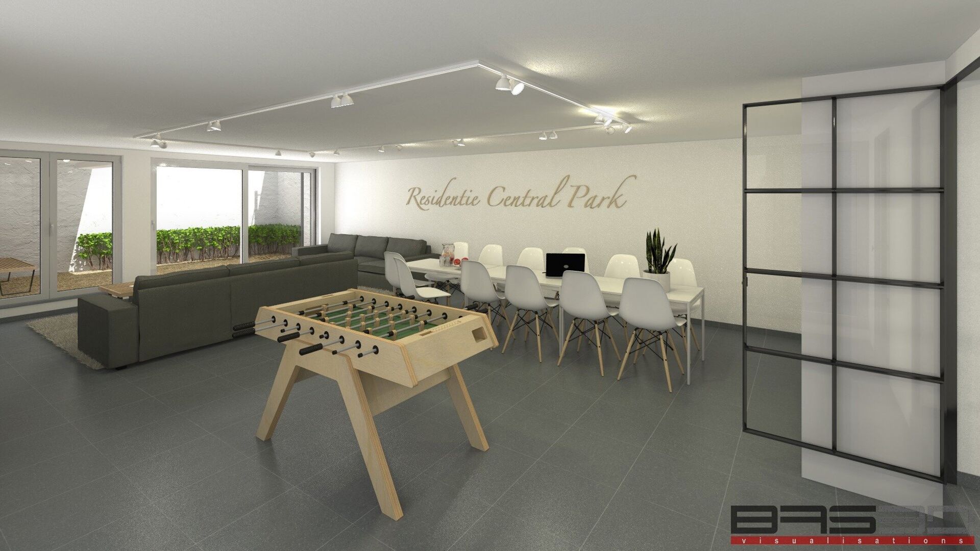 In Residence Central Park, located on the edge of the park and within walking distance of several amenities, is this furnished student room.

The room is located on the fourth and highest floor of the building. Thanks to its rear location, the room overlo